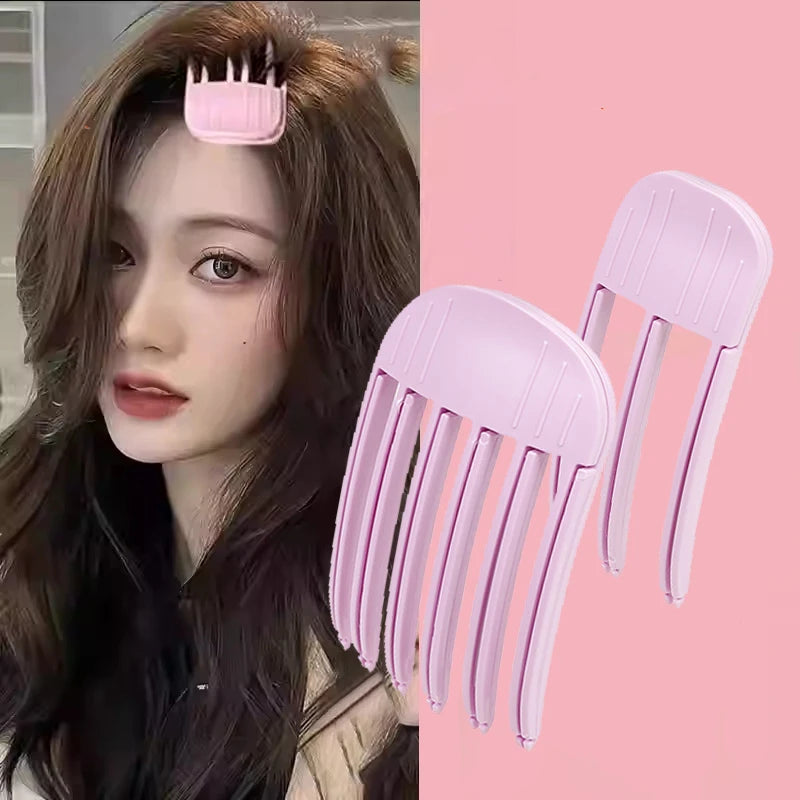 Fluffy Hairpin Curling Bangs Clips