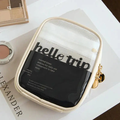 Mini Clear Travel Makeup Organizer Bag