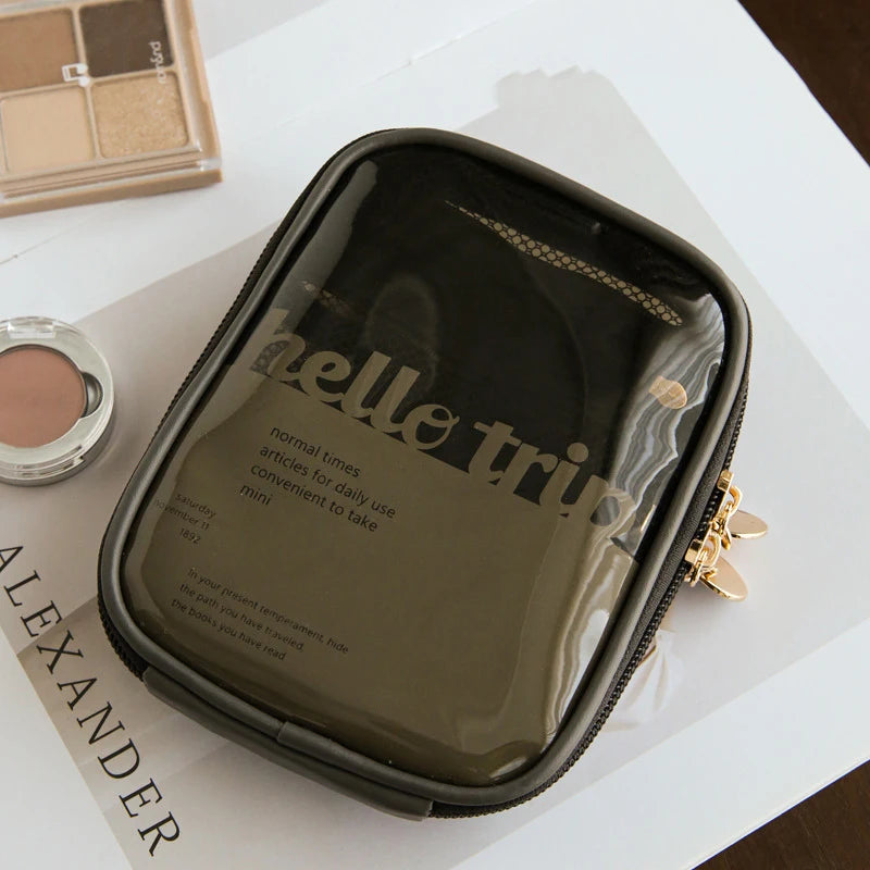 Mini Clear Travel Makeup Organizer Bag