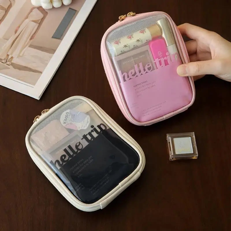 Mini Clear Travel Makeup Organizer Bag