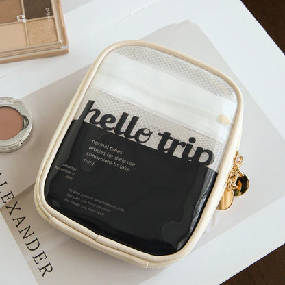 Mini Clear Travel Makeup Organizer Bag