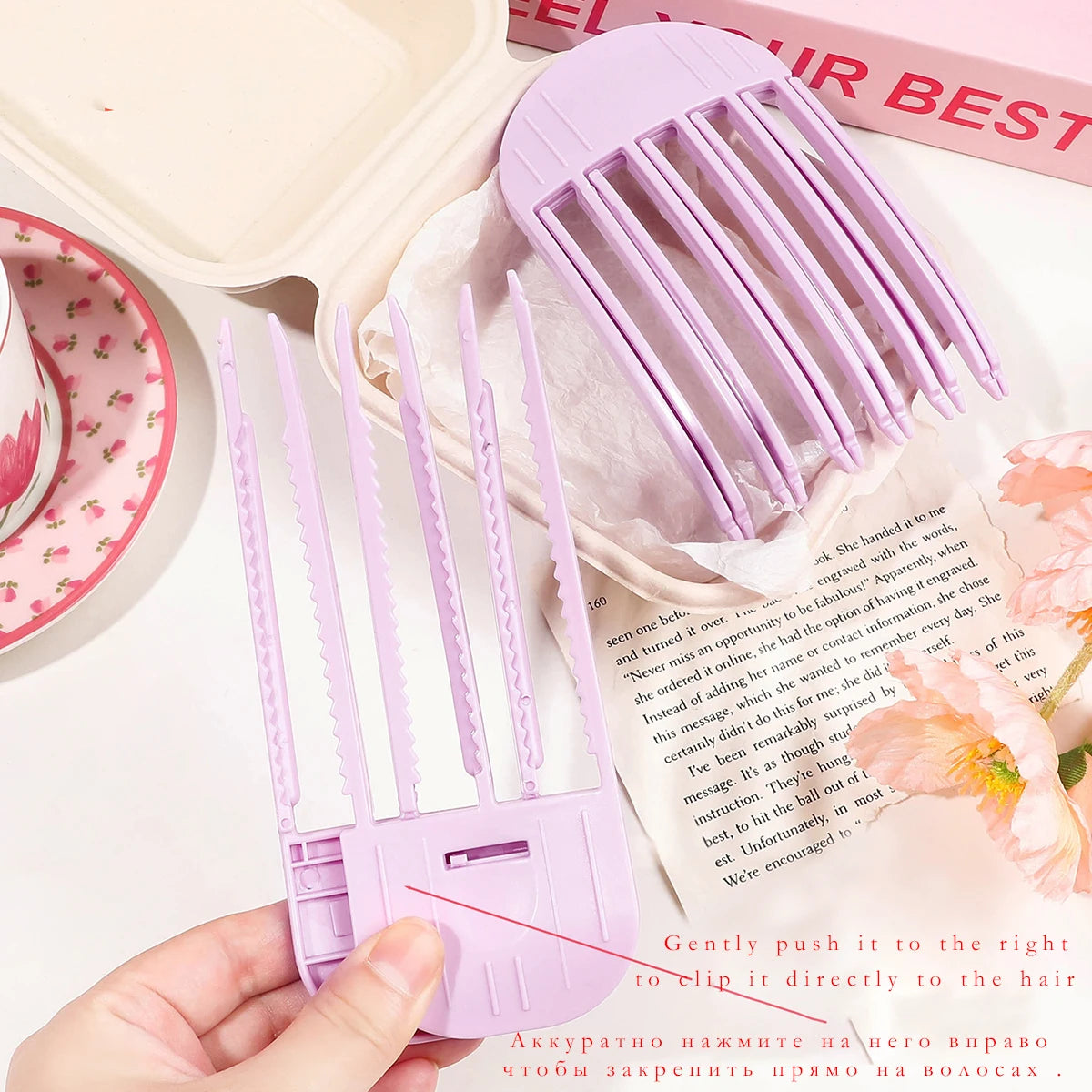 Fluffy Hairpin Curling Bangs Clips
