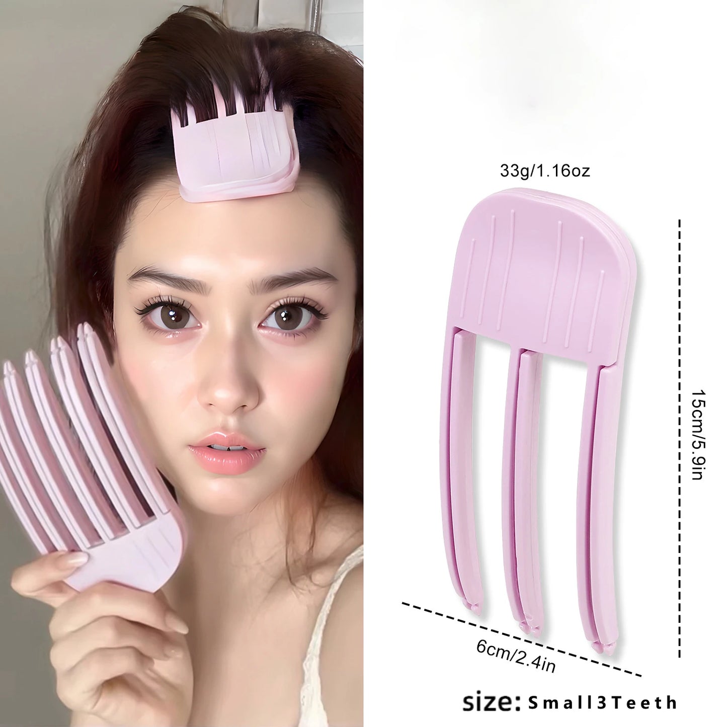 Fluffy Hairpin Curling Bangs Clips