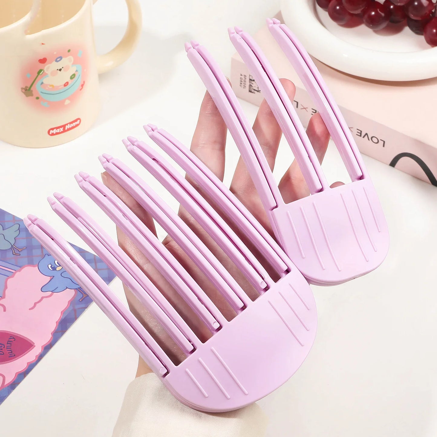 Fluffy Hairpin Curling Bangs Clips